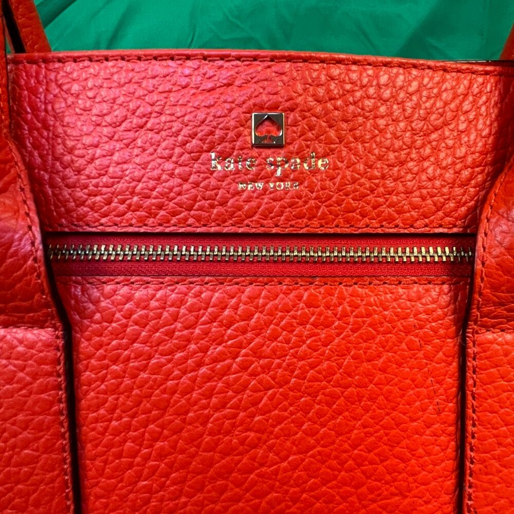 Orange Linda Kate Spade Tote-NEW - Picture 2 of 6